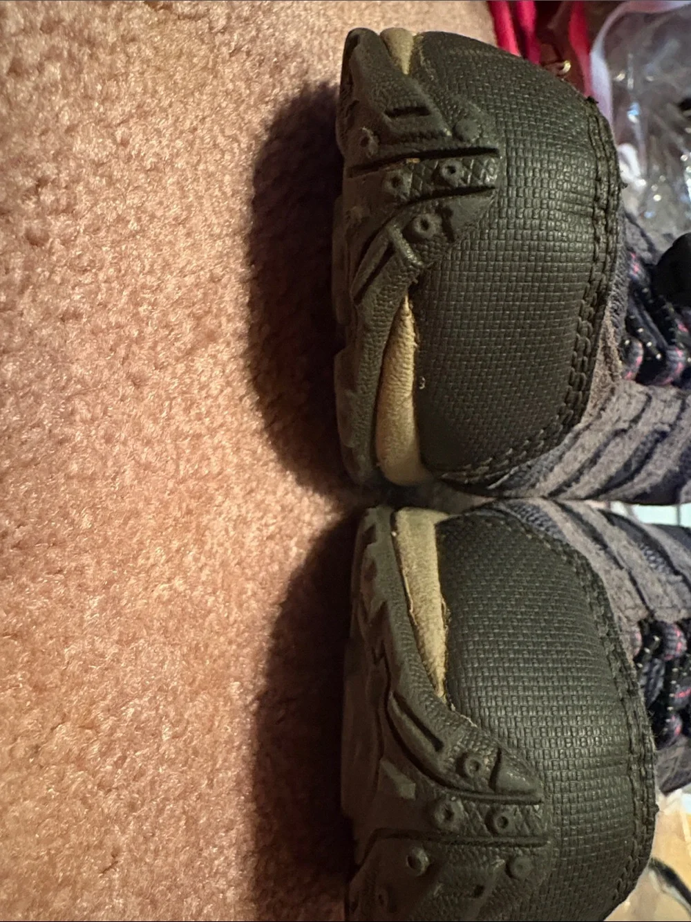 Columbia Gray and Pink Kids' Trail Sneakers